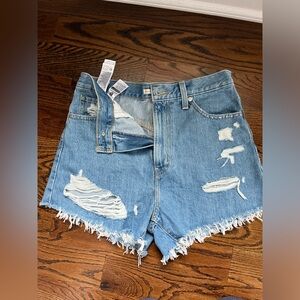 Levi’s high rise mom shorts